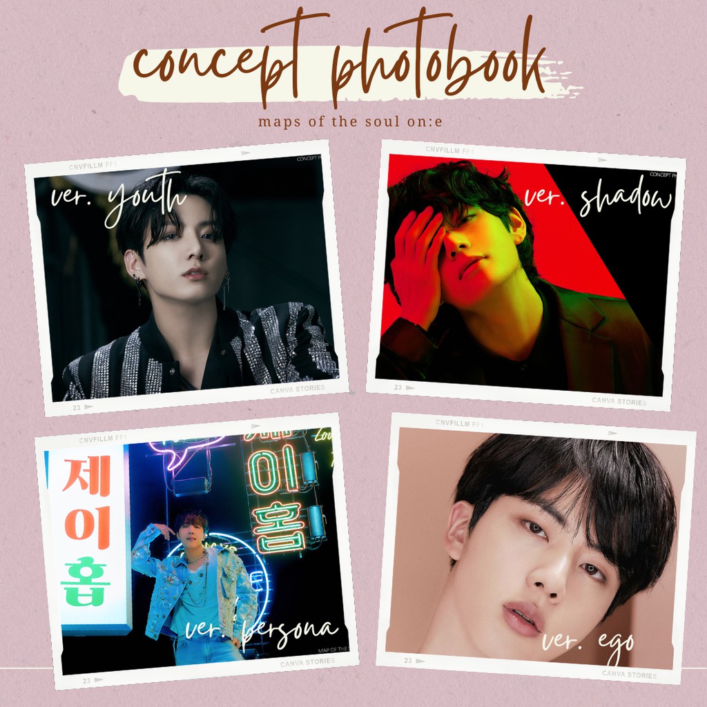 Poster Frame Kayu BTS ver. mots concept photobook (UK A4)