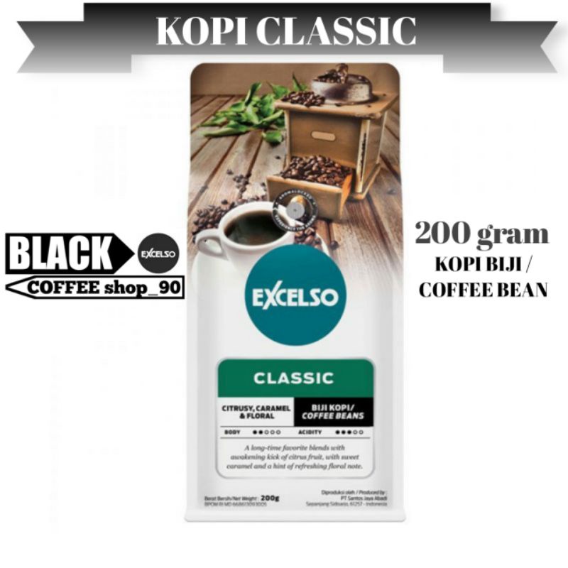 

kopi excelso classic @200 gram (biji kopi/coffee beans)