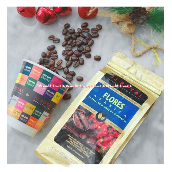 JJ Royal Flores Arabica Ground Coffee 200gr Kopi Bubuk Murni Kemasan Kaleng Kopi Instan Jjroyal Plores Arabika Jeje Royal