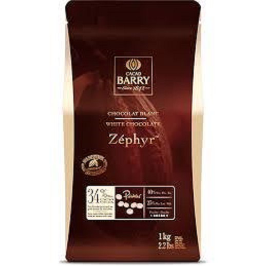 

cacao berry white chocolate zephyr 34% cocoa 1 kg 2 pcs