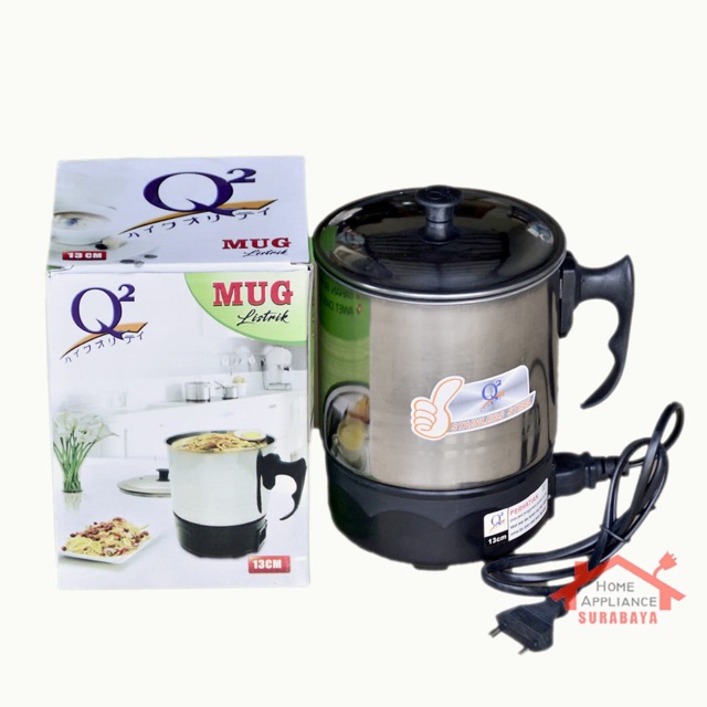 Mug Listrik Teko Kettle Ketel Listrik 13 CM Q2 8013