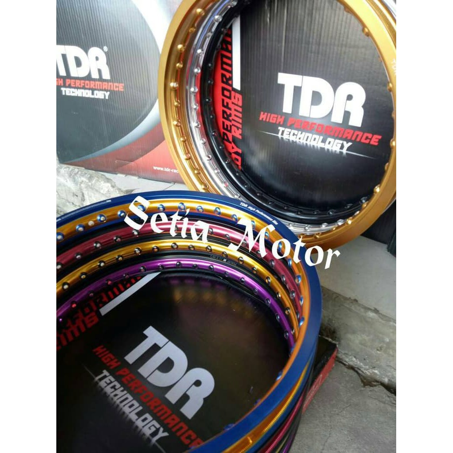 Velg TDR Sepaket Satria Fu Bonus Cakram/Rakit Jari Jari Tromol Dll