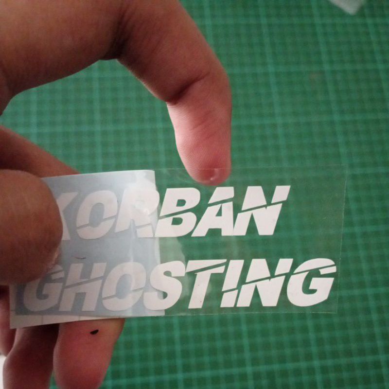 Sticker Cutting Korban Ghosting