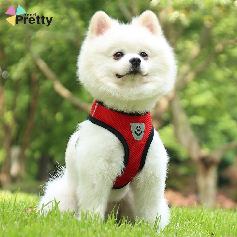 Pet Chest Back Leash Mesh Strip Reflektif Crossing Road Perlengkapan Hewan Peliharaan tahan aus - PD