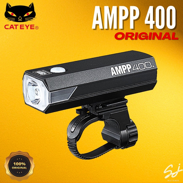 Lampu Sepeda Lipat Mtb Roadbike Cateye Ampp 400 Cat Eye Original