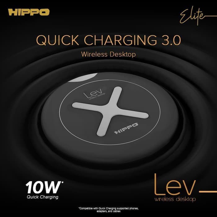 Hippo Elite LEV Desktop Wireless Charger Fast Charging 10 W