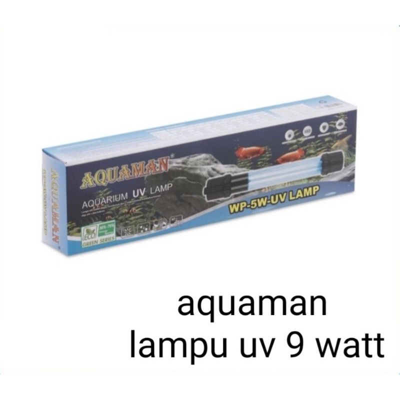 aquaman lampu uv aquarium kolam ikan hias 9 watt