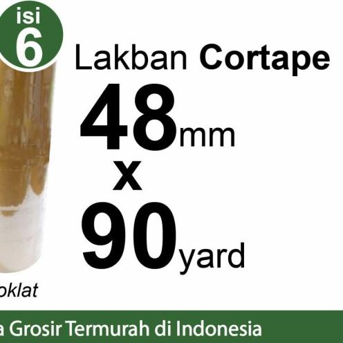 

✤ Lakban 48mm x 90yard Cortape Plakban Isolasi Premium / SELOP - Bening ✯