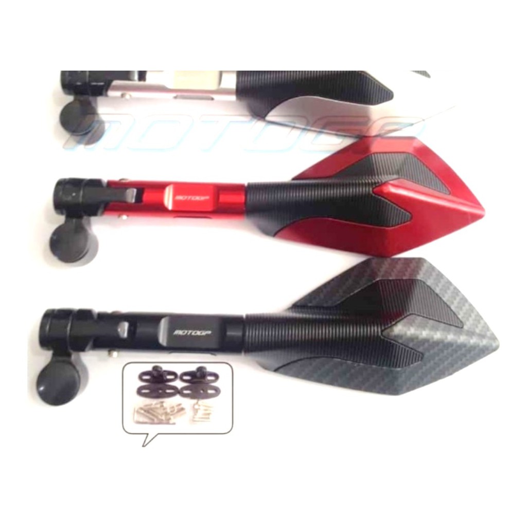 SPION TOMOK FULL CNC 2tone UNTUK SEMUA JENIS MOTOR -spion tomok UNIVERSAL segala jenis motor