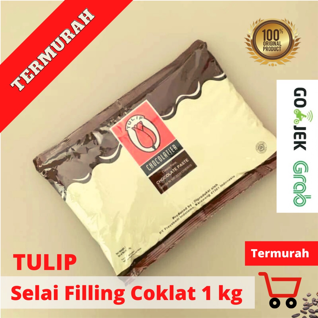 Tulip Filling Cokelat / Cokelat Pasta 1kg Kemasan ASLI