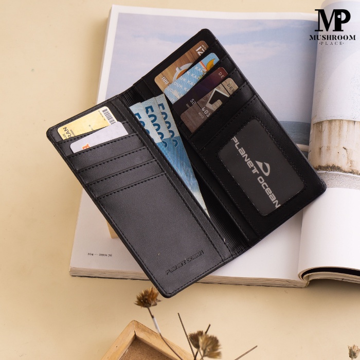 Dompet Panjang Pria Planet Ocean Hitam Original - PO09