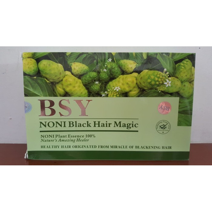 BSY NONI BLACK HAIR MAGIC - PENGHITAM RAMBUT ALAMI GOOD QUALITY PER BOX
