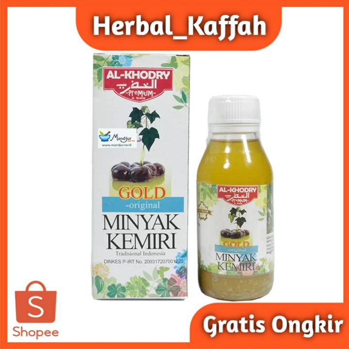 Minyak Kemiri Al khodry GOLD Obat Herbal Penyubur Dan Penumbuh Rambut Jenggot