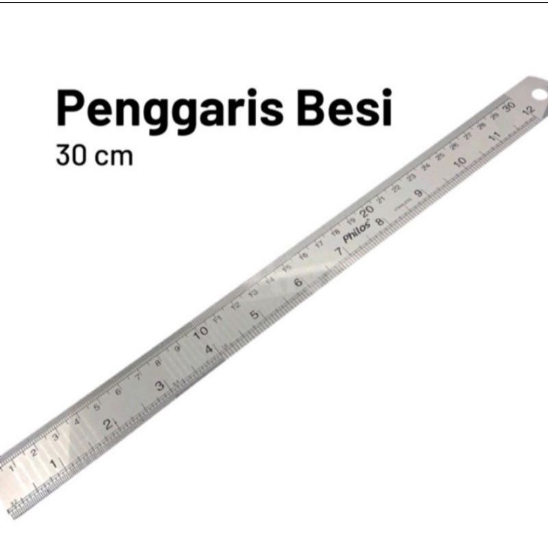 

Penggaris besi stainless steel panjang 30cm rol besi Ruler