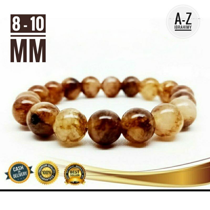 GELANG BATU TERAPI KESEHATAN GIOK COKLAT