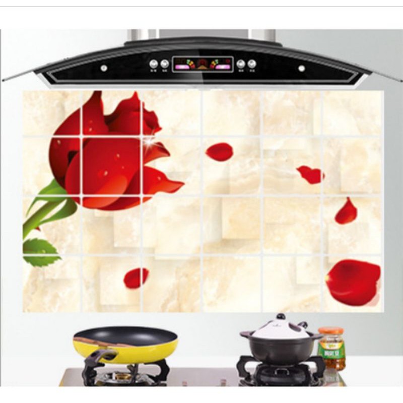 WALLPAPER DAPUR STIKER DAPUR ANTI AIR TAHAN PANAS TAHAN LAMA