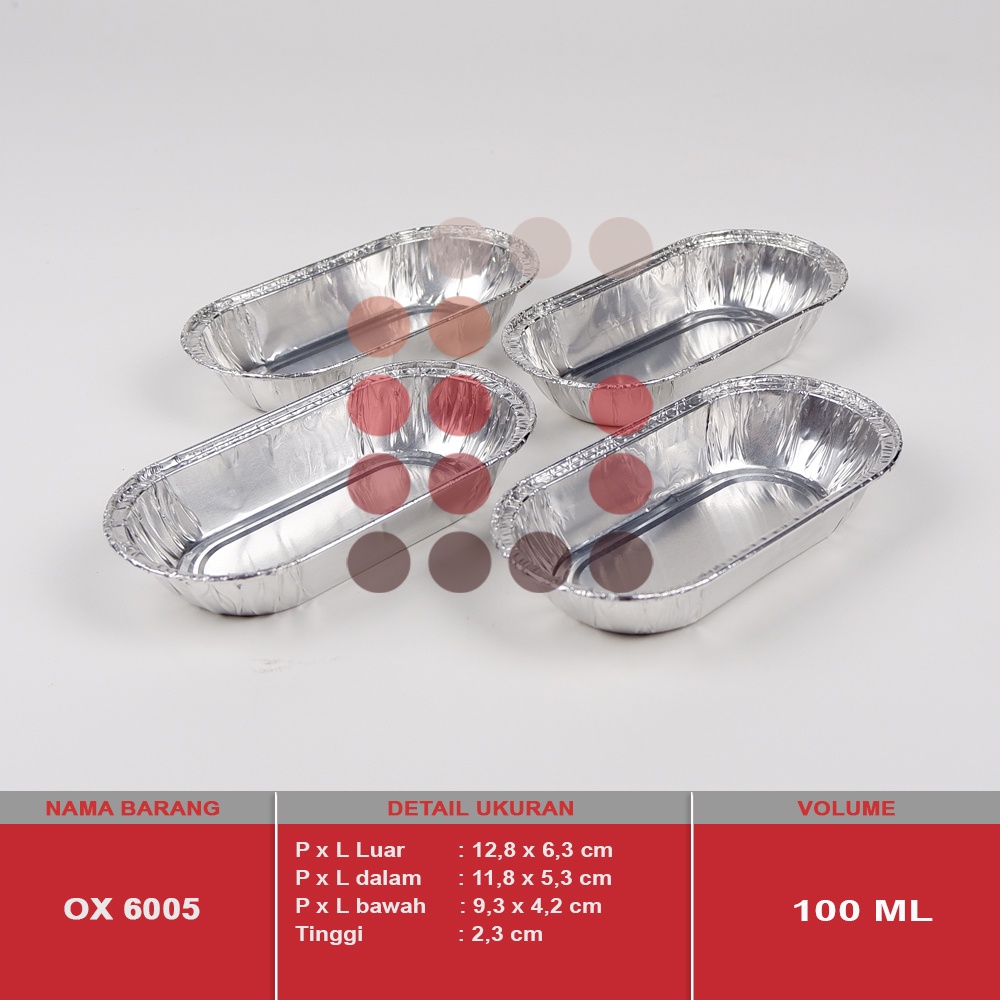 alumunium foil cup OX 6005 kue pie / cake tart