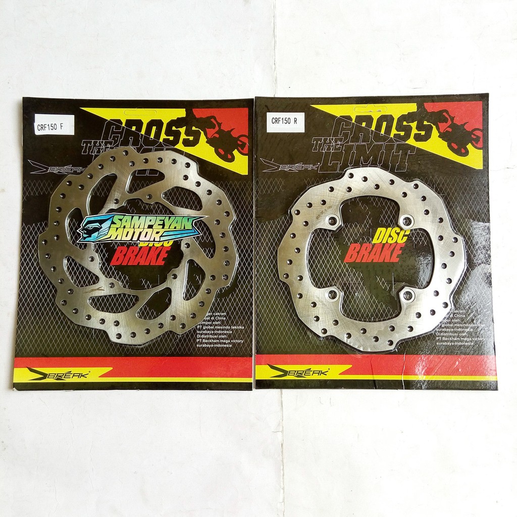 Disc Disk Piringan Rem Cakram Set Depan Belakang Honda CRF 150 X Break