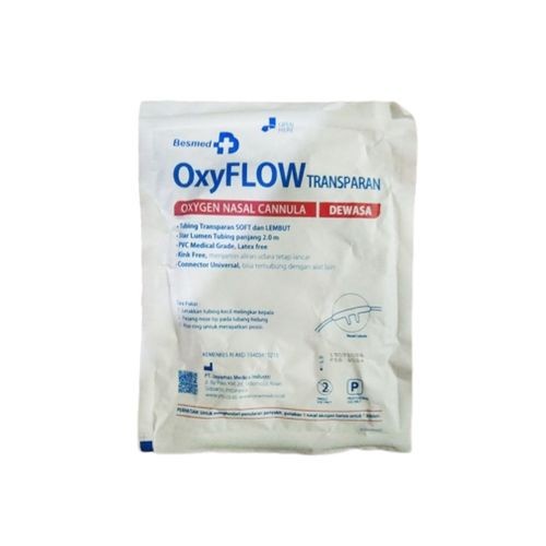 New Oxyflow Bubble Nasal Canule Oxygen Selang Oksigen Dewasa Besmed