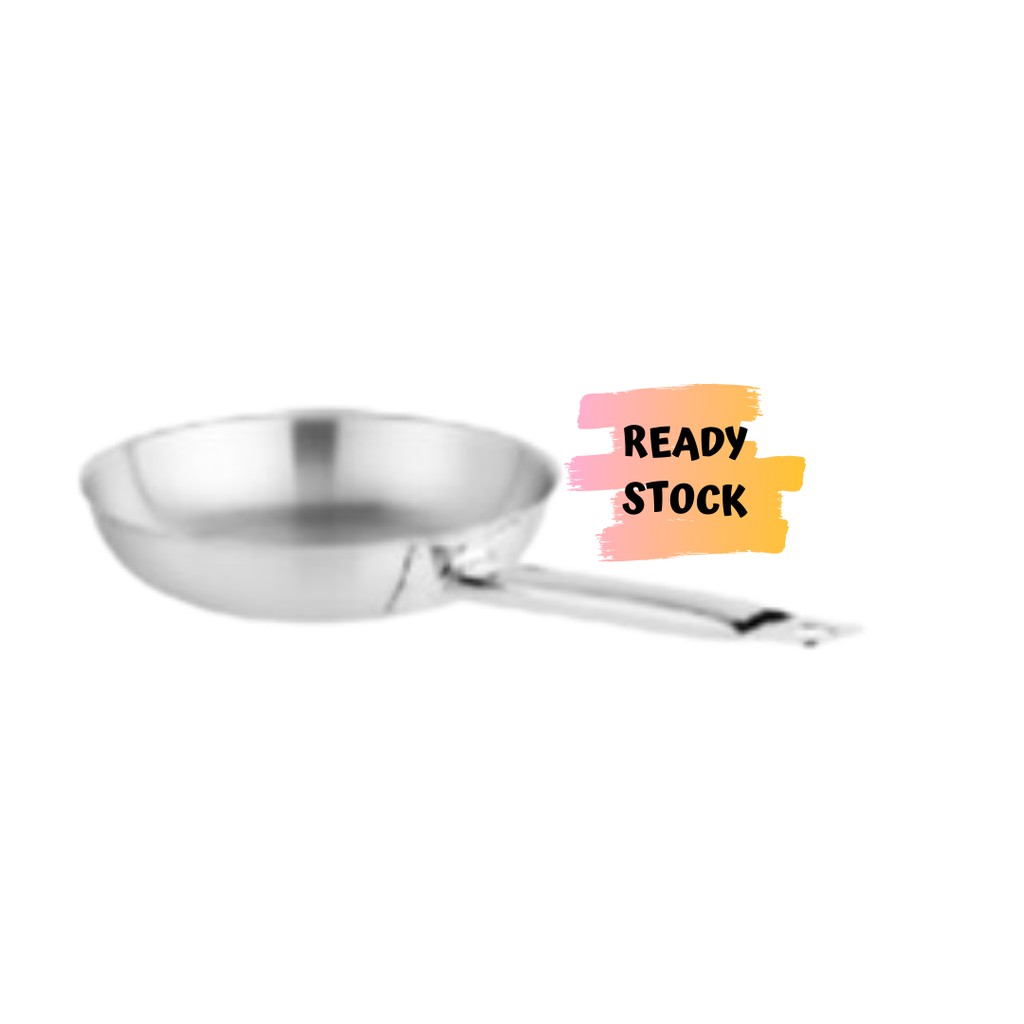BIMA FRYING PAN STAINLESS 3 PLY BIMA CHEFS 20 CM WAJAN FRYPAN STAINLESS SUS 304