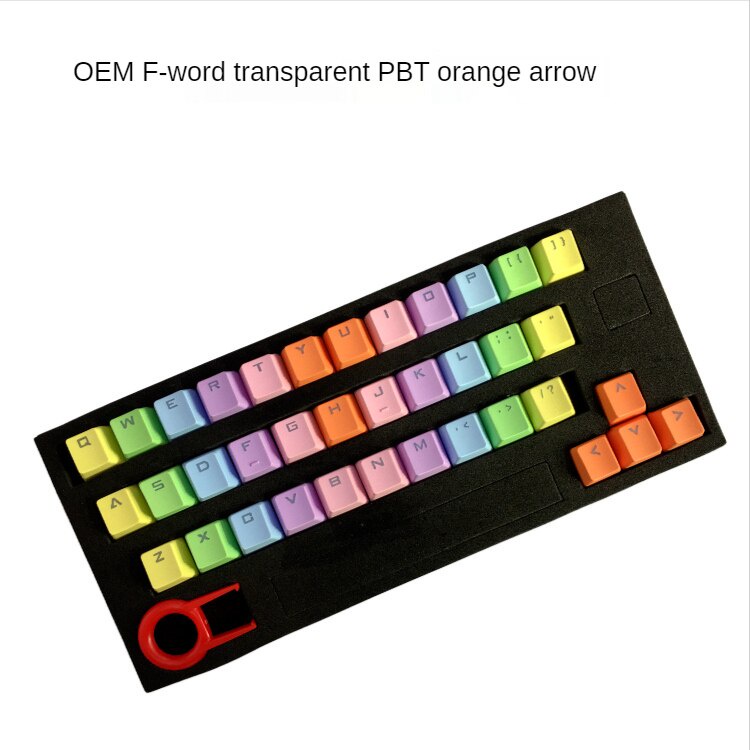 Keycap Keyboard Mekanikal 37 Tombol Bahan Pbt Desain Ergonomis