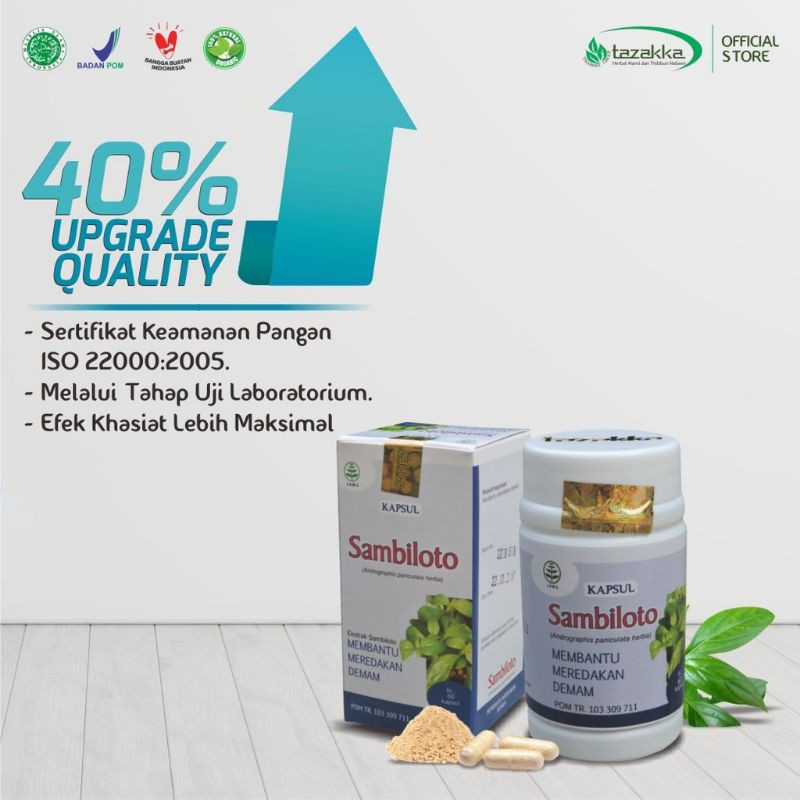 Sambiloto 60 Kapsul Herbal Tunggal Ijin BPOM