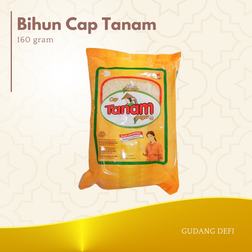 

BIHUN JAGUNG, BIHUN CAP TANAM 160 GRAM