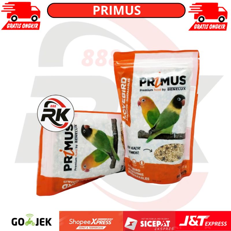 PRIMUS LOVEBIRD KENARI  BENELUX PAKAN HARIAN BURUNG PRIMUS CANARY MILET