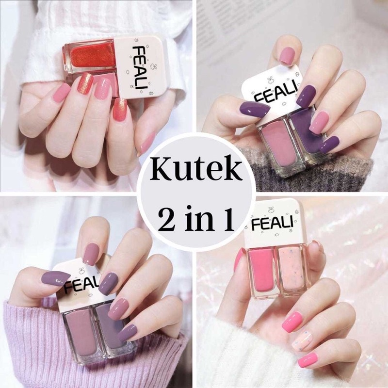 KUTEK 2IN1 FEALI kutek two tone halal
