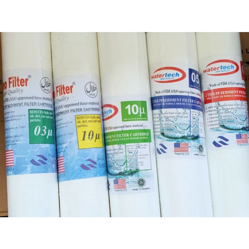 sediment filter/spoon 40 inch nano/watertech panjang 1 m