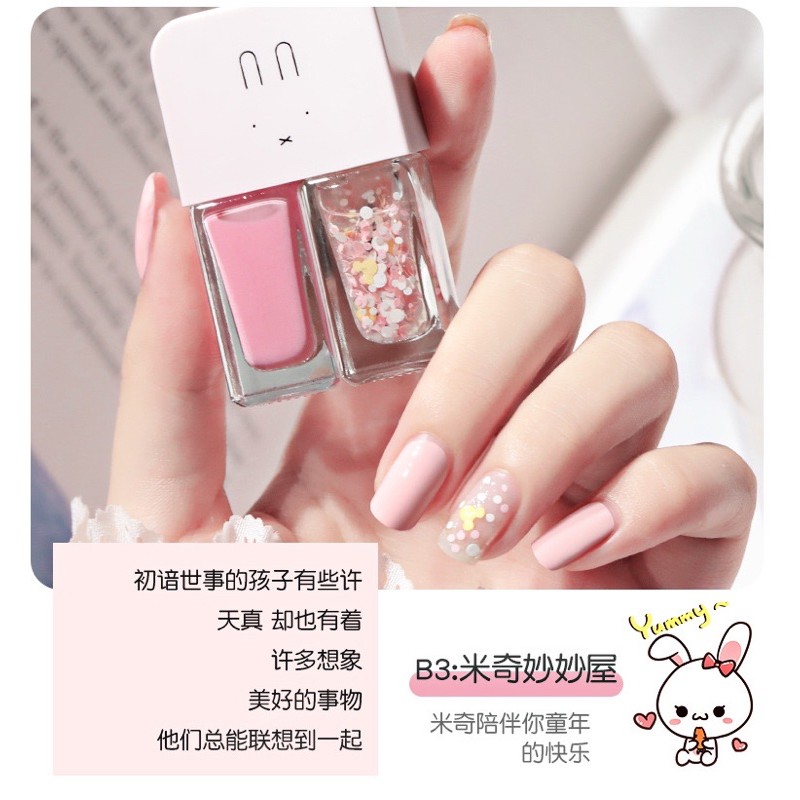 (30WARNA) FAIRY'S GIFT KOREAN NAIL POLISH kutek 2in1 HALAL KOREA kutek nail polish