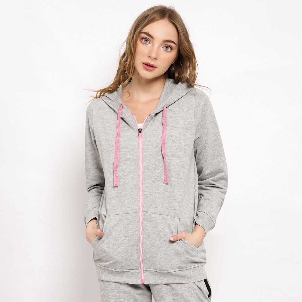 Jaket Hoodie Sweatshirt Outerwear Wanita Cressida - LYJEL.CB083G - ( FANATIC STORE ) ORIGINAL