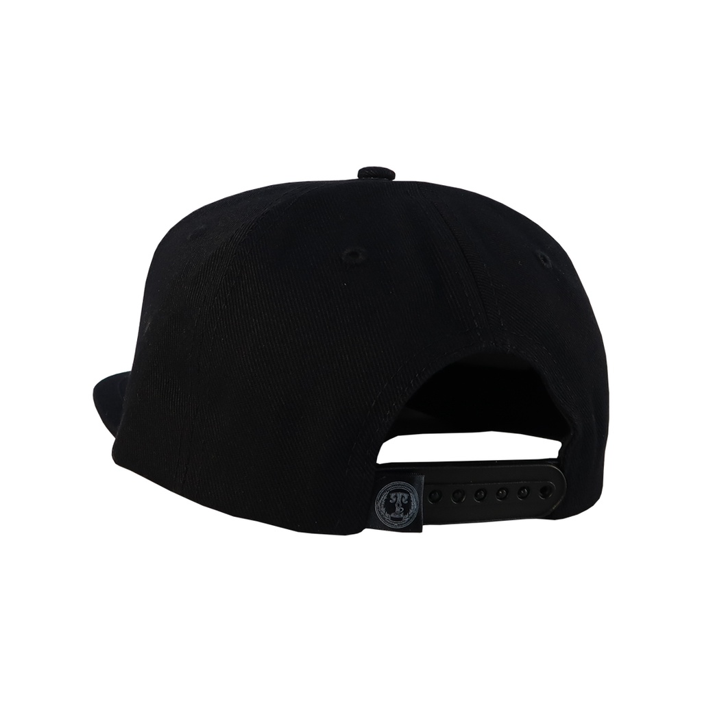 Snapback - Travolt - Tail - Hitam - Black - Topi - Hat