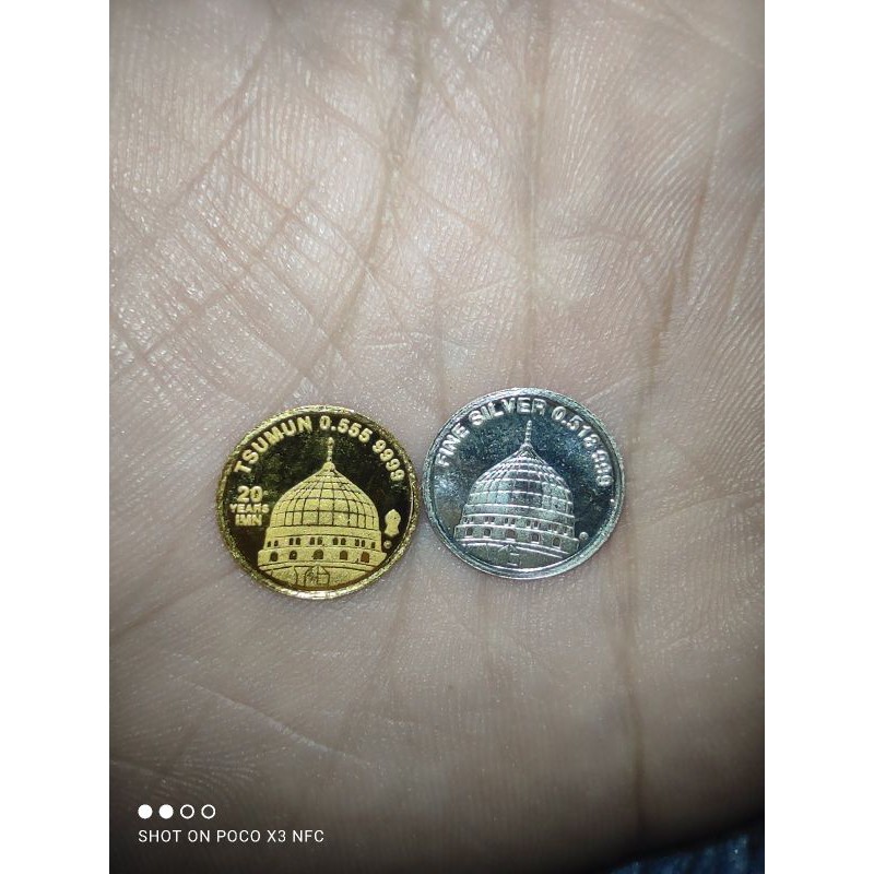 Dinar tsumun 1/8 Dinar imn emas