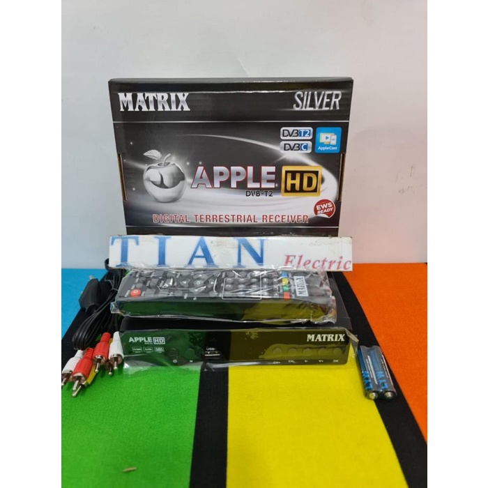 MATRIX APPLE SILVER DVBT2 Digital Terrestrial Receiver / Set Top Box