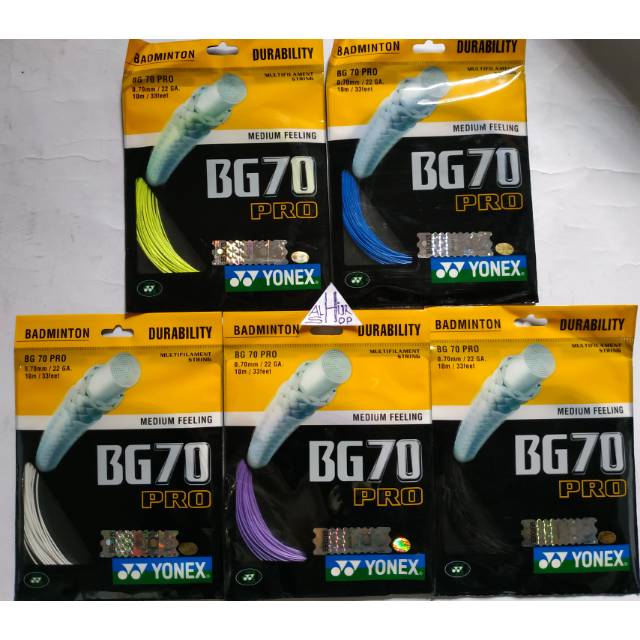 YONEX BG 70 PRO SENAR BADMINTON STRING BULUTANGKIS