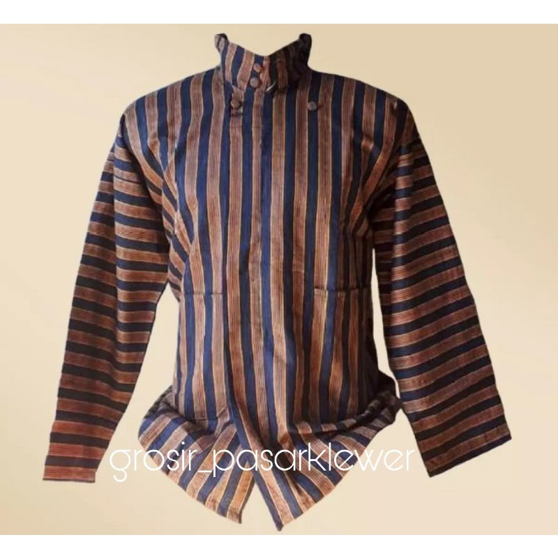 Baju Surjan HALUS Lurik pria Dewasa realpicture Random