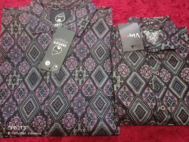 Kemeja Batik Couple Ayah Anak Murah
