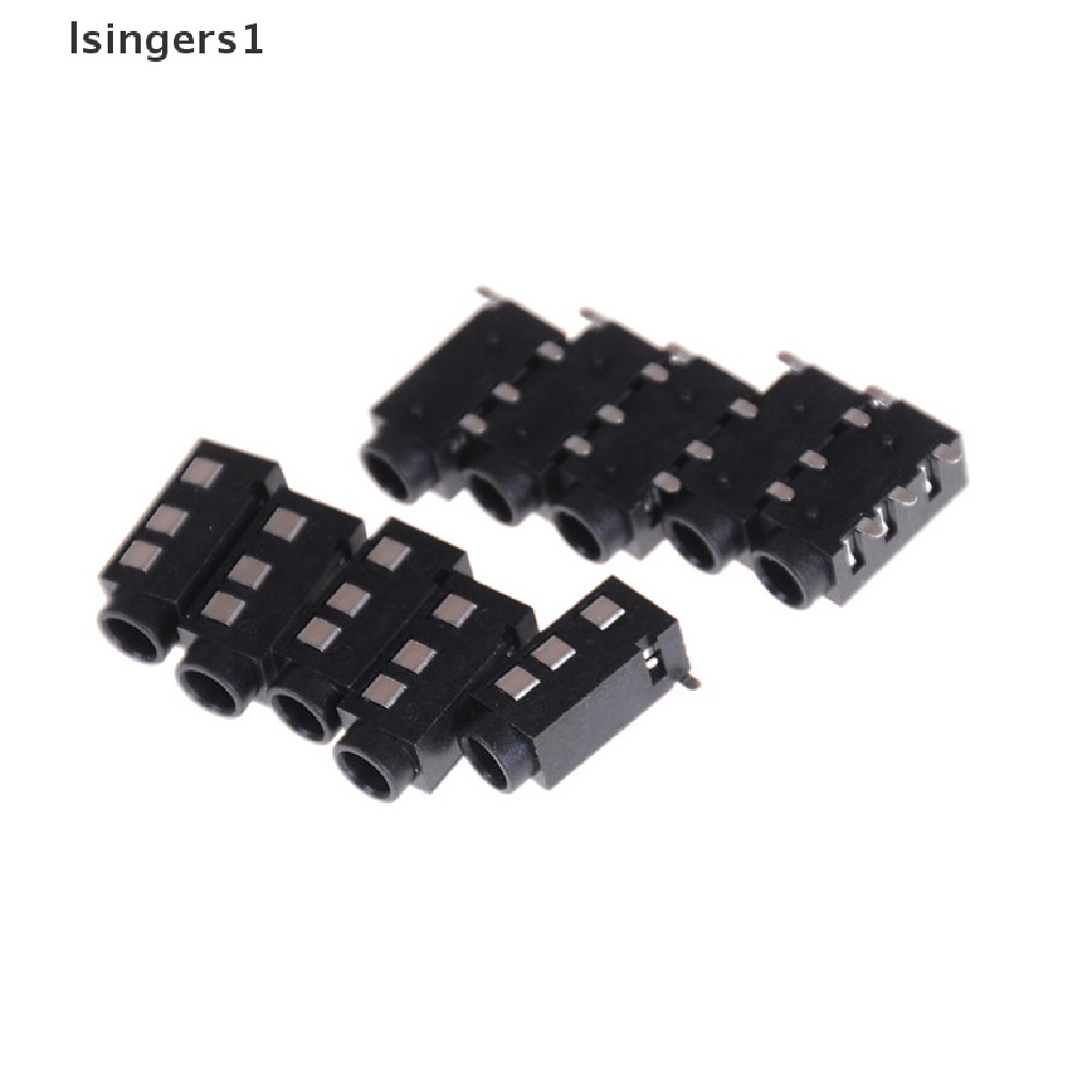 (lsingers1) 10pcs PJ-320D 4 Pin SMD 3.5mm Female Konektor Jack Headphone PCB Mount