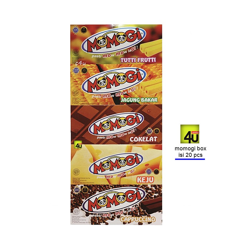 

Momogi - Snack Ekstrudat Berbagai Rasa - 1 kotak isi 20 pcs