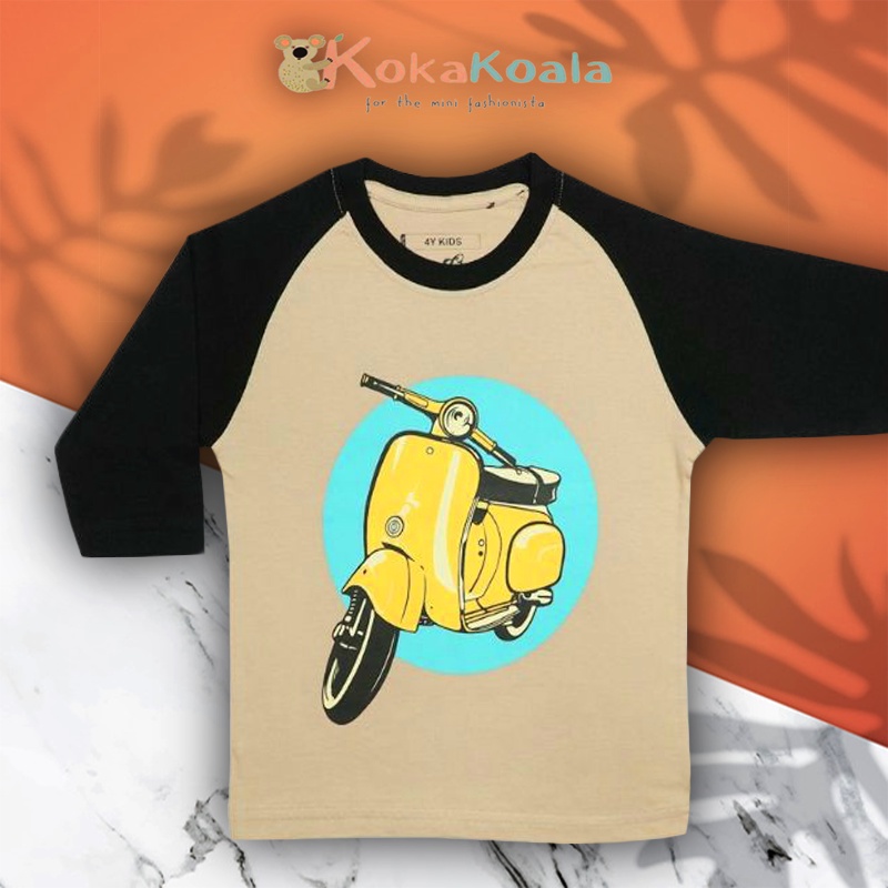 Kaos Lengan Panjang Anak Laki Laki Umur 2 - 12 Tahun | Baju Panjang Anak Cowok Distro Kekinian Murah