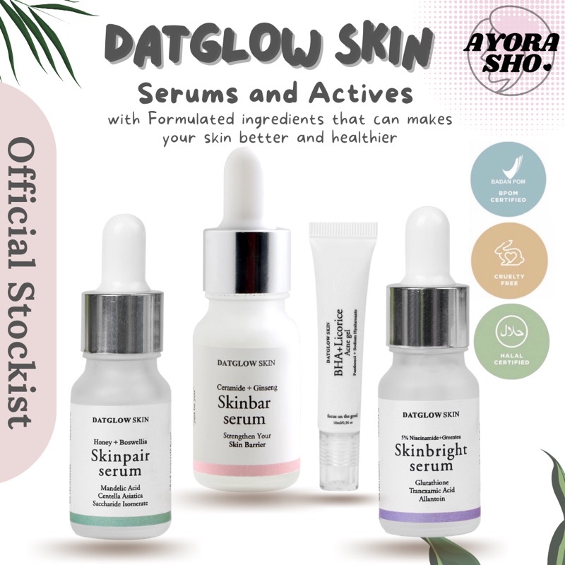 DATGLOW SKIN Skinbright Skinbar Skinpair Serum Acne Gel