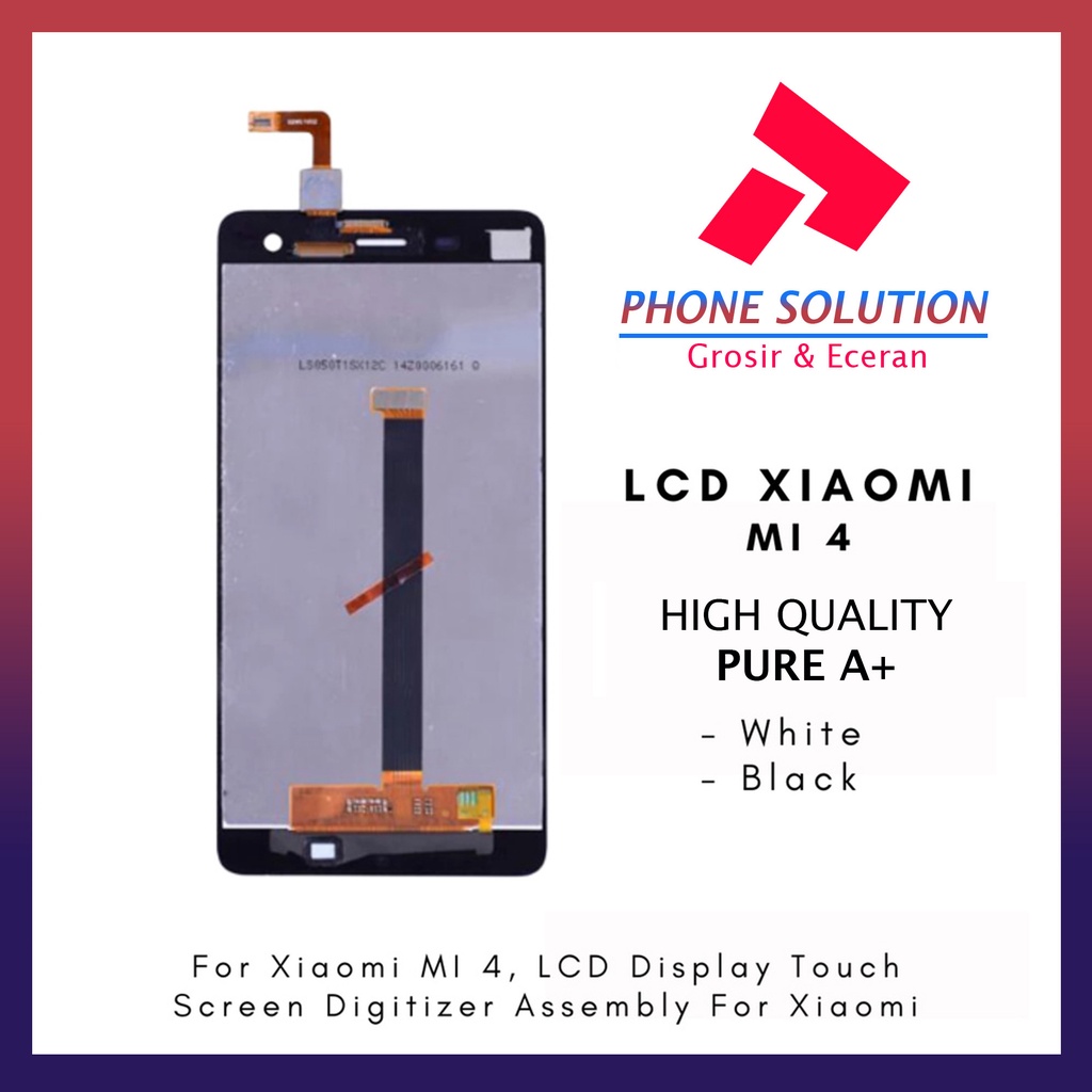 LCD Xiaomi Mi 4 / LCD Xiaomi Mi 4w / LCD Xiaomi Mi 4 Lite Fullset Touchscreen // Supplier LCD Xiaomi Mi - Garansi 1 Bulan