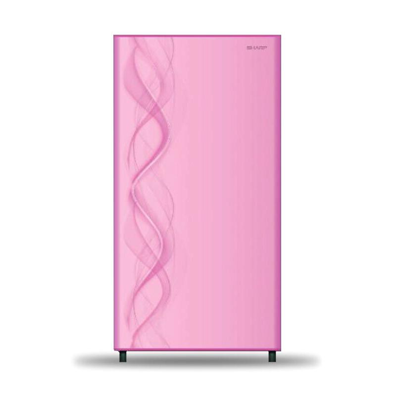 SHARP SJ N 162 D AP / AURORA PINK KULKAS LEMARI ES 1 PINTU 133 LITER / SJN162DAP