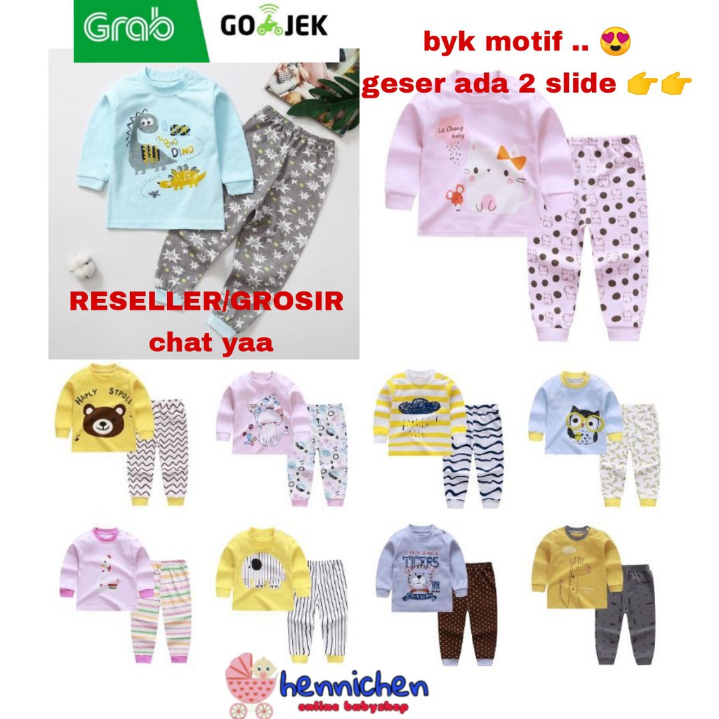 Setelan Piyama Anak Bayi Fashion Korea Celana Panjang Import 1-4 Tahun PART 2 BAJU ANAK