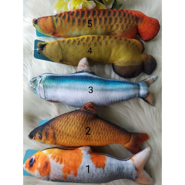 BONEKA CATNIP KUCING BENTUK IKAN-1