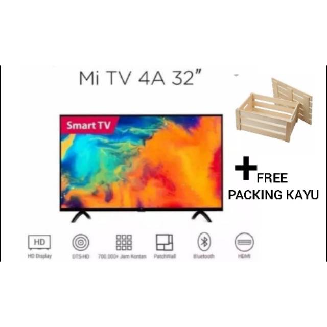TV LED XIAOMI ANDROID TV MI 4A FREE PACKING KAYU