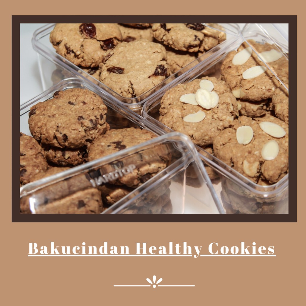 

Bakucindan Healthy Cookies. Bundle Pack 3 box (Raisin/Almond/Dark Choco Chip) boleh pilih variant