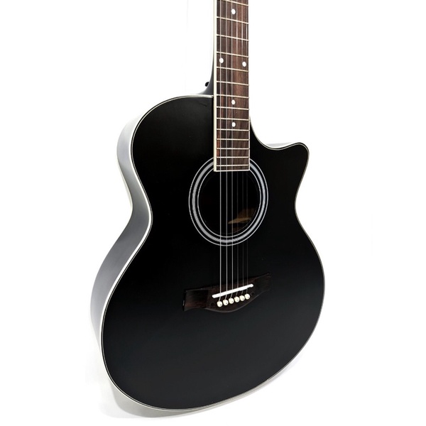 Gitar Akustik Lakewood Bahan Spruce Senar String Trusrod Warna Hitam Jumbo Murah Jakarta