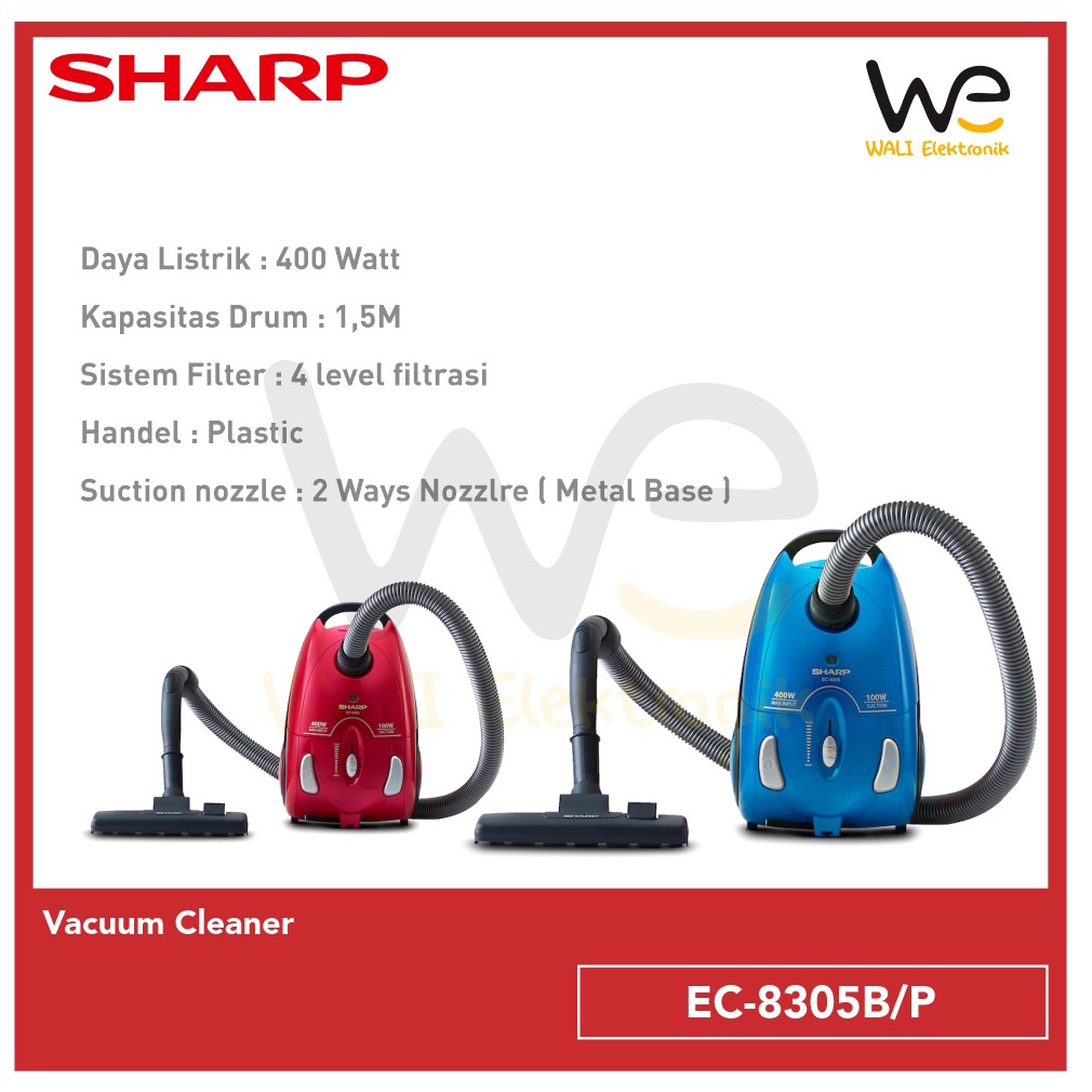 SHARP VACUUM CLEANER EC-8305-B/P / PENYEDOT DEBI
